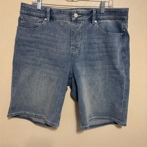 Soft Surroundings Light Blue High-Waist Denim Shorts